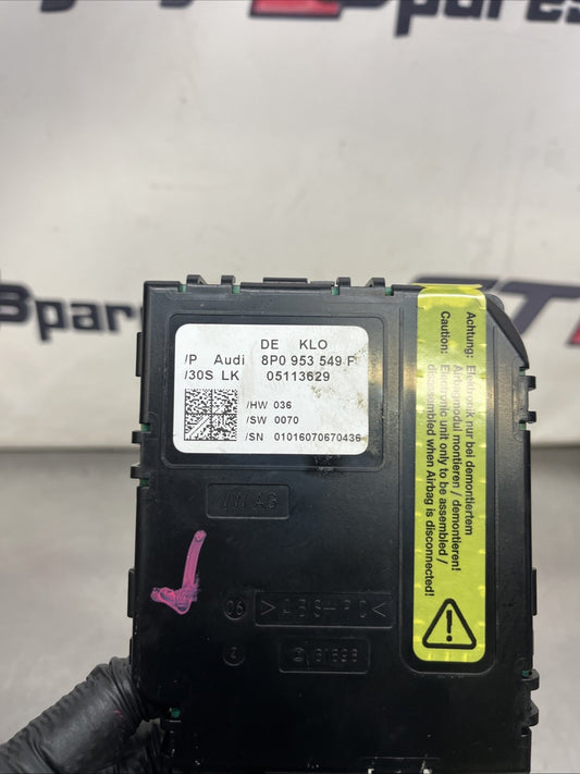AUDI R8 STEERING COMBINATION MODULE 2007 TO 2015 8P0953549F
