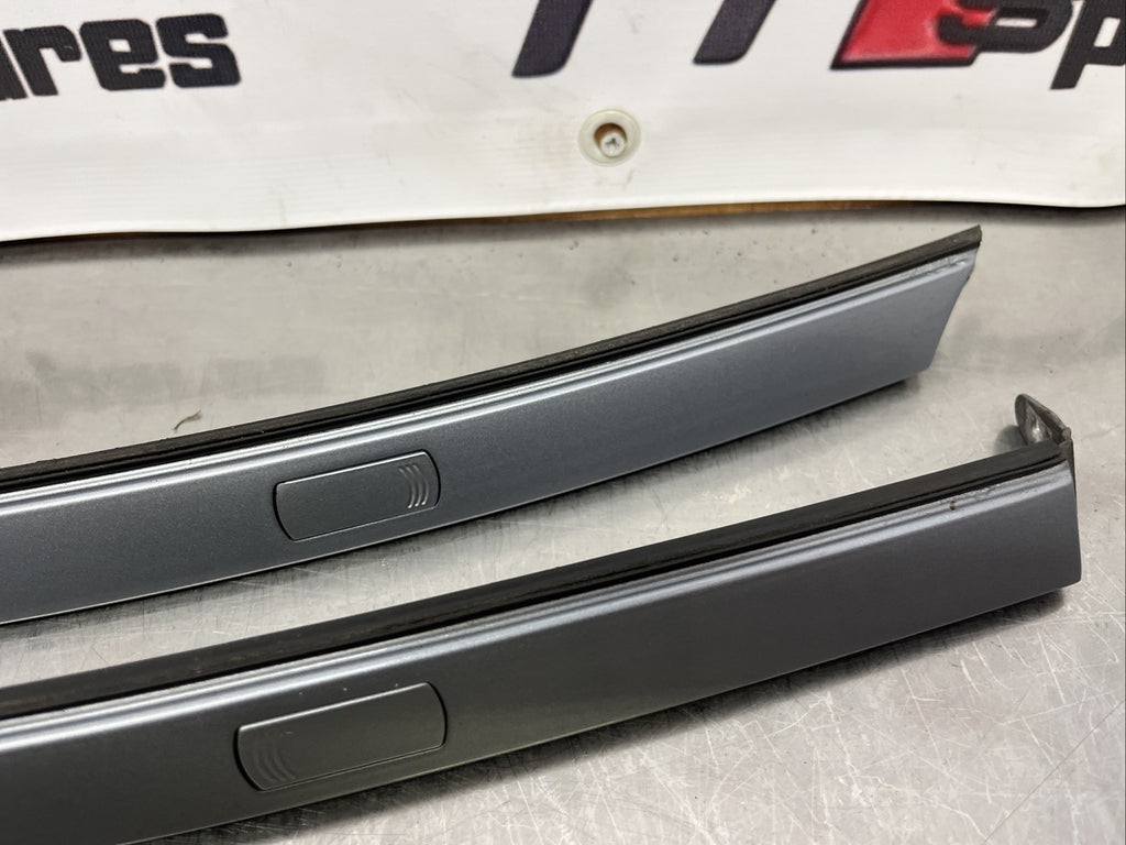 AUDI TT MK1 8N 98-06 COUPE PAIR ROOF GUTTER TRIMS RAILS AVUS SILVER VGC