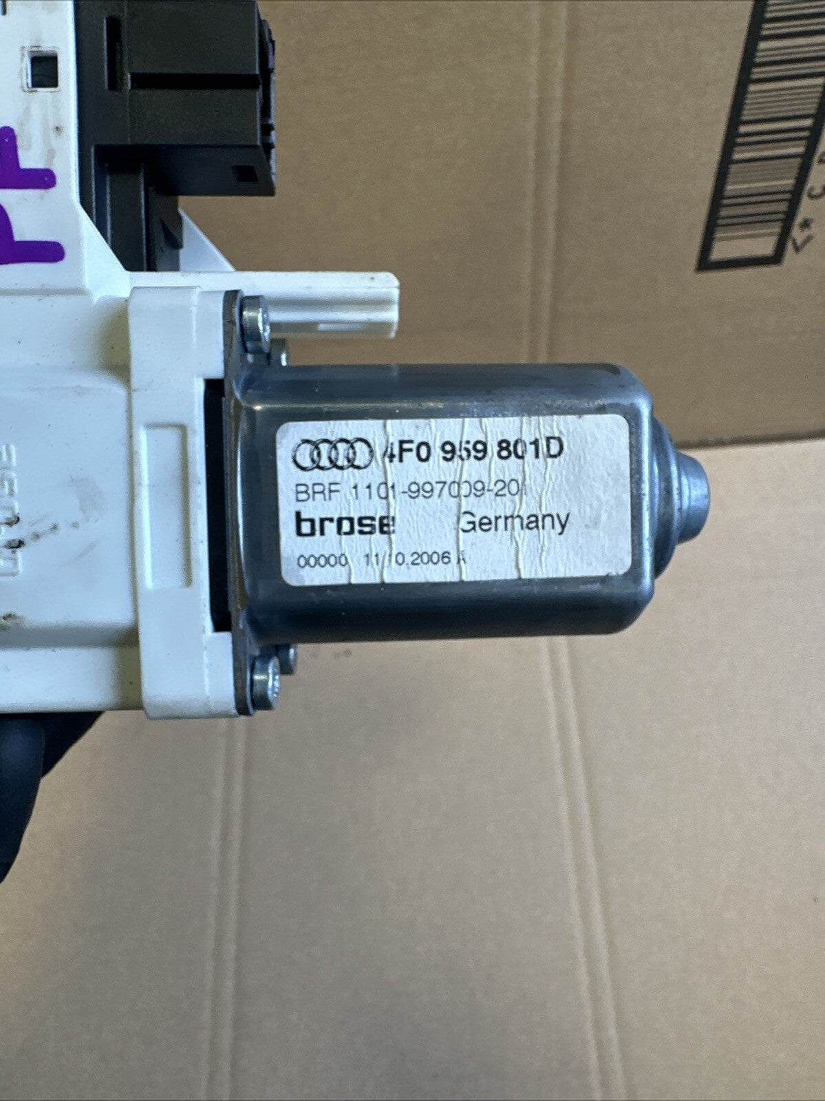 2007 AUDI S6 A6 2.0 TDI SE C6 5DR ESTATE PASSENGER FRONT WINDOW MOTOR 4F0959801D