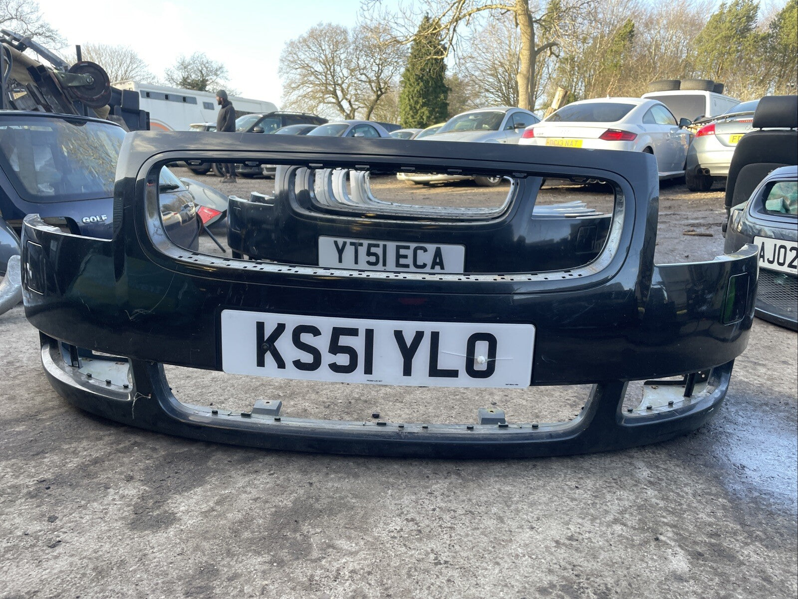 AUDI TT 8N 225 FRONT BUMPER KING FISHER NO WASHER JETS / NO GRILLES