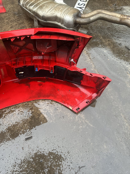 AUDI TT 8n mk1 3.2 V6 COMPLETE FRONT BUMPER + LOWER GRILLS WASHER JETS RED