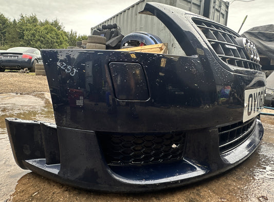 AUDI TT 8n mk1 3.2 V6 COMPLETE FRONT BUMPER + GRILLS WASHER JETS MORO BLUE