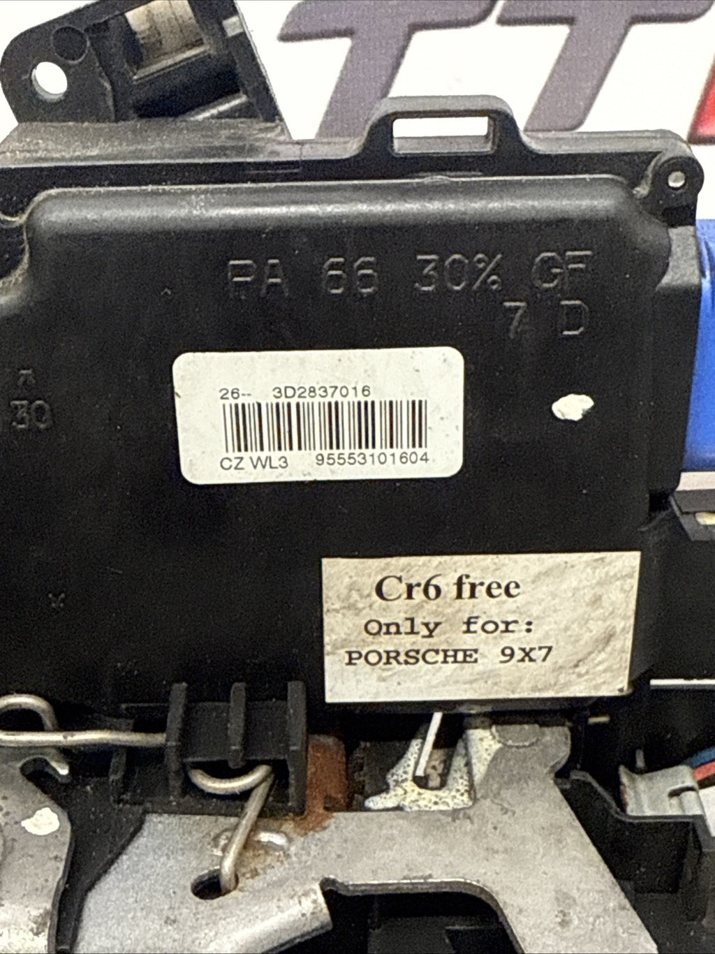 2008 PORSCHE CAYMAN FRONT DOOR LOCK RH DRIVER SIDE 95553101604