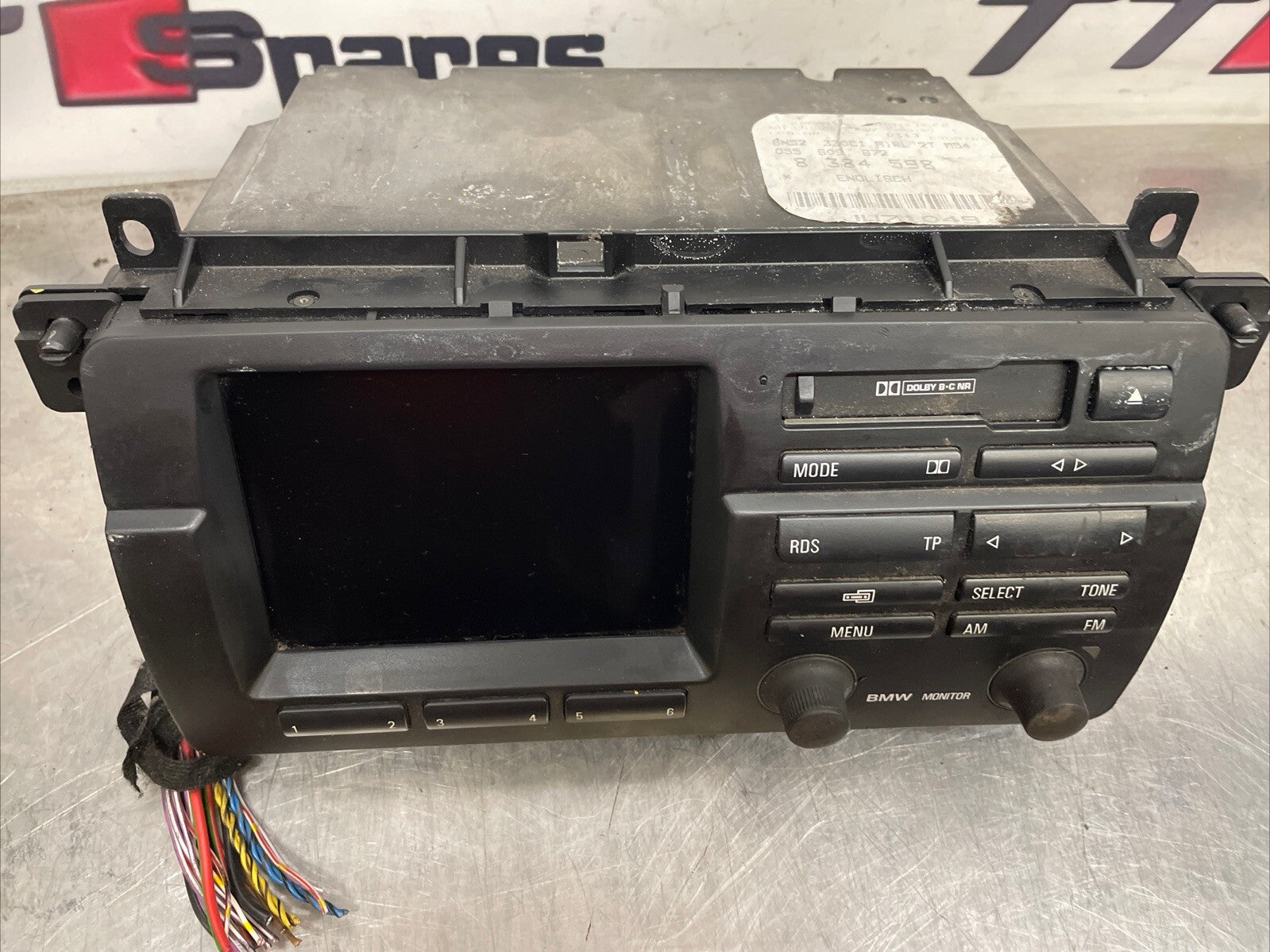 BMW E46 3 Series STEREO CASSETTE PLAYER RADIO 1999 on NAVI HEAD UNIT 8384598