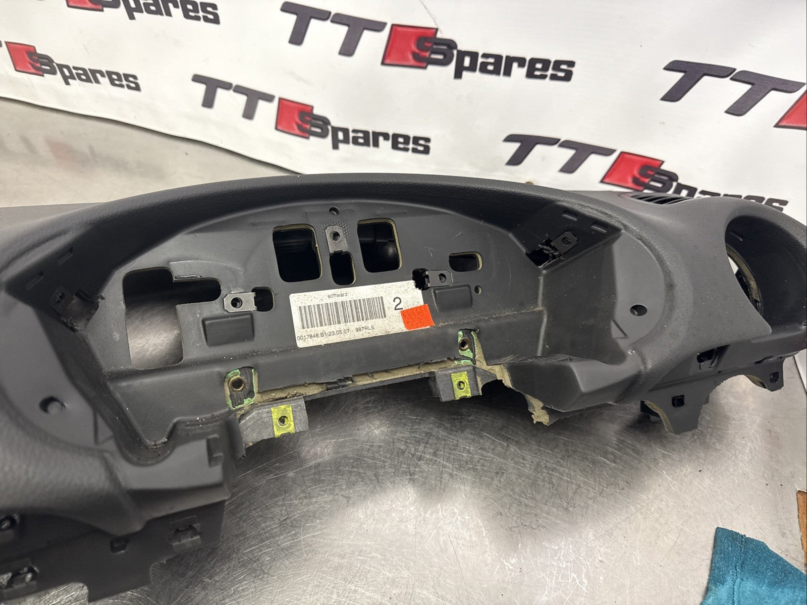 Porsche Boxster Cayman 987 Black Leather Dashboard RHD