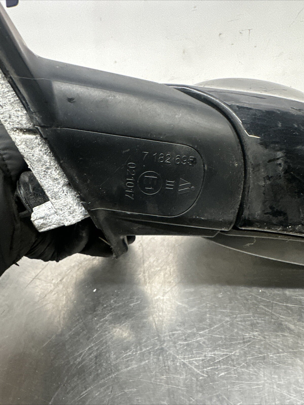 7182695 2010 BMW 3 SERIES E90 318D PASSENGER LEFT SIDE WING MIRROR BLACK 