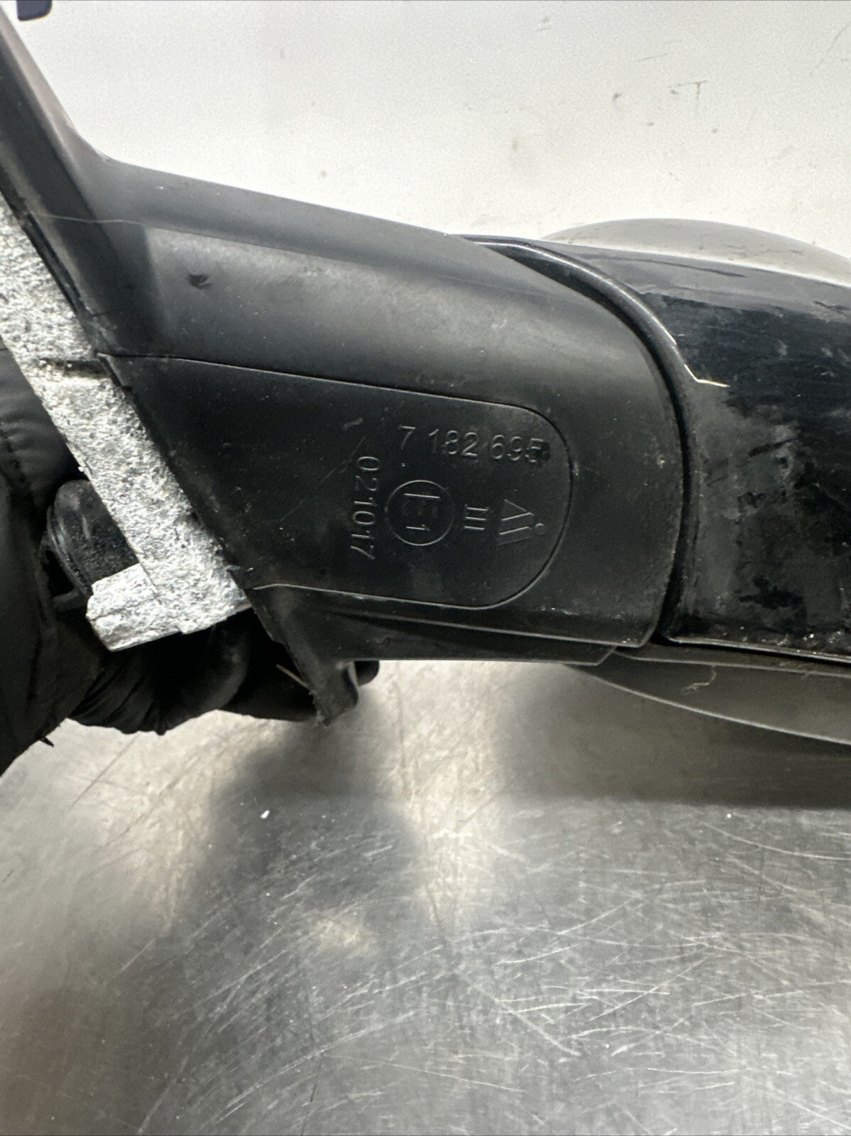7182695 2010 BMW 3 SERIES E90 318D PASSENGER LEFT SIDE WING MIRROR BLACK 