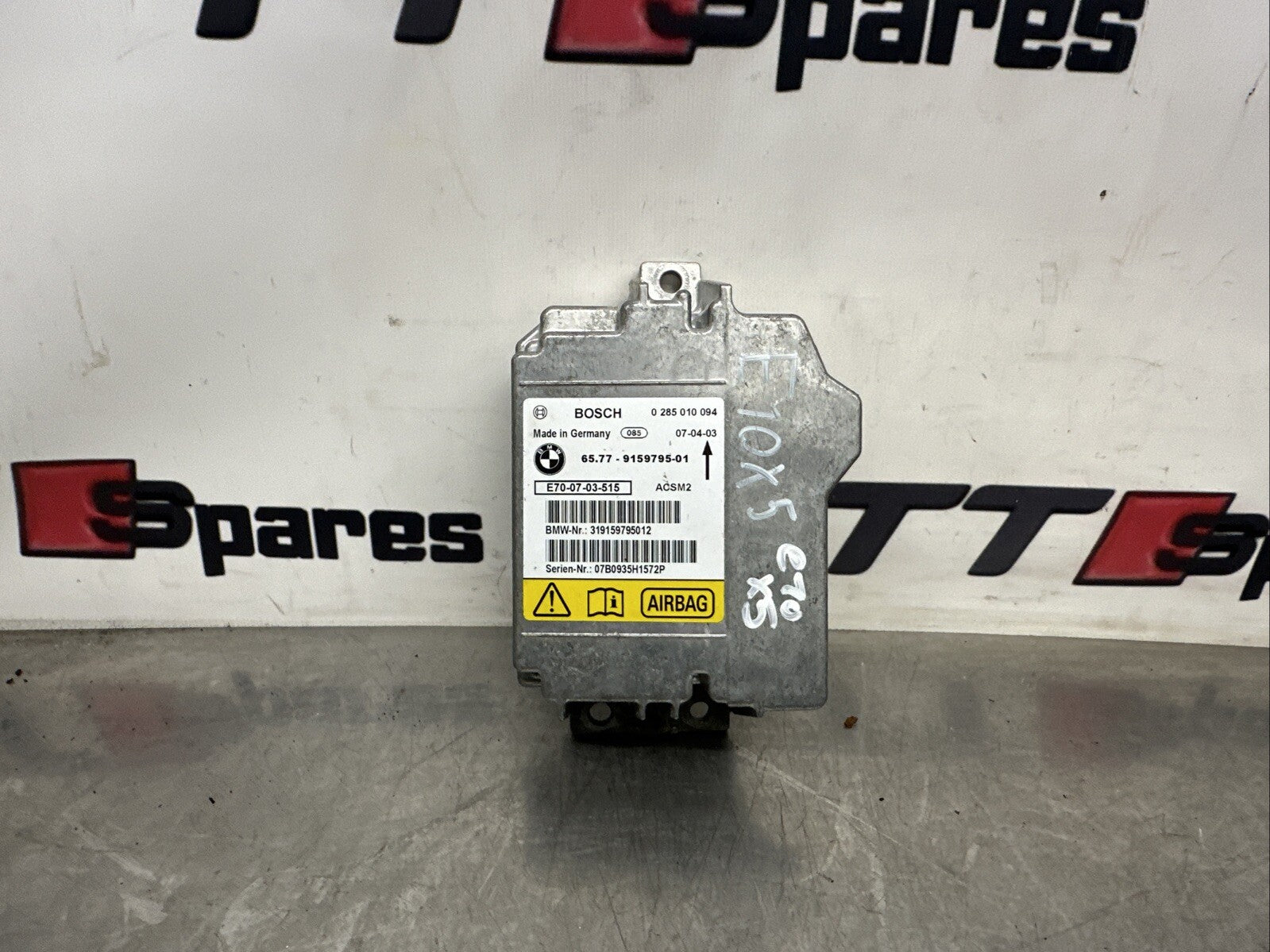  9189905 BMW X5 E70 X6 E71 Safety Control Unit Air Module Bag ECU Bosch
