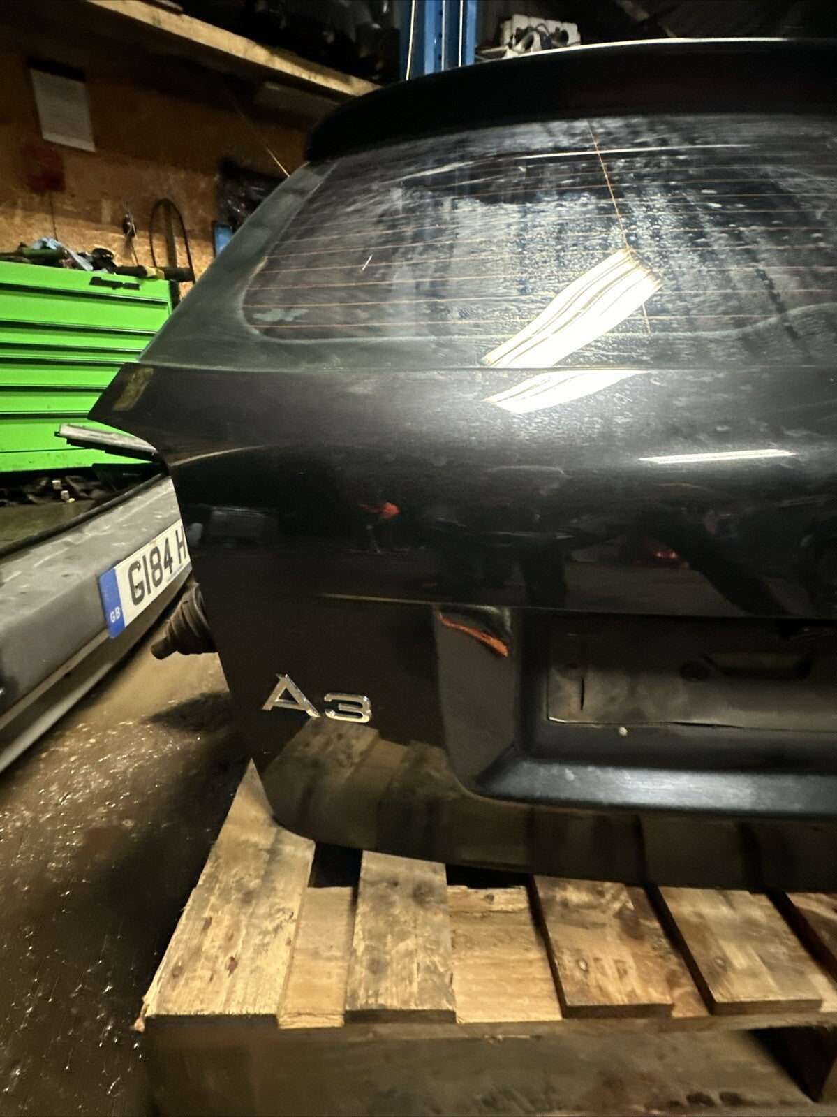 2009 AUDI A3 3 DOOR BOOTLID / TAILGATE  8P3827023AF BLACK
