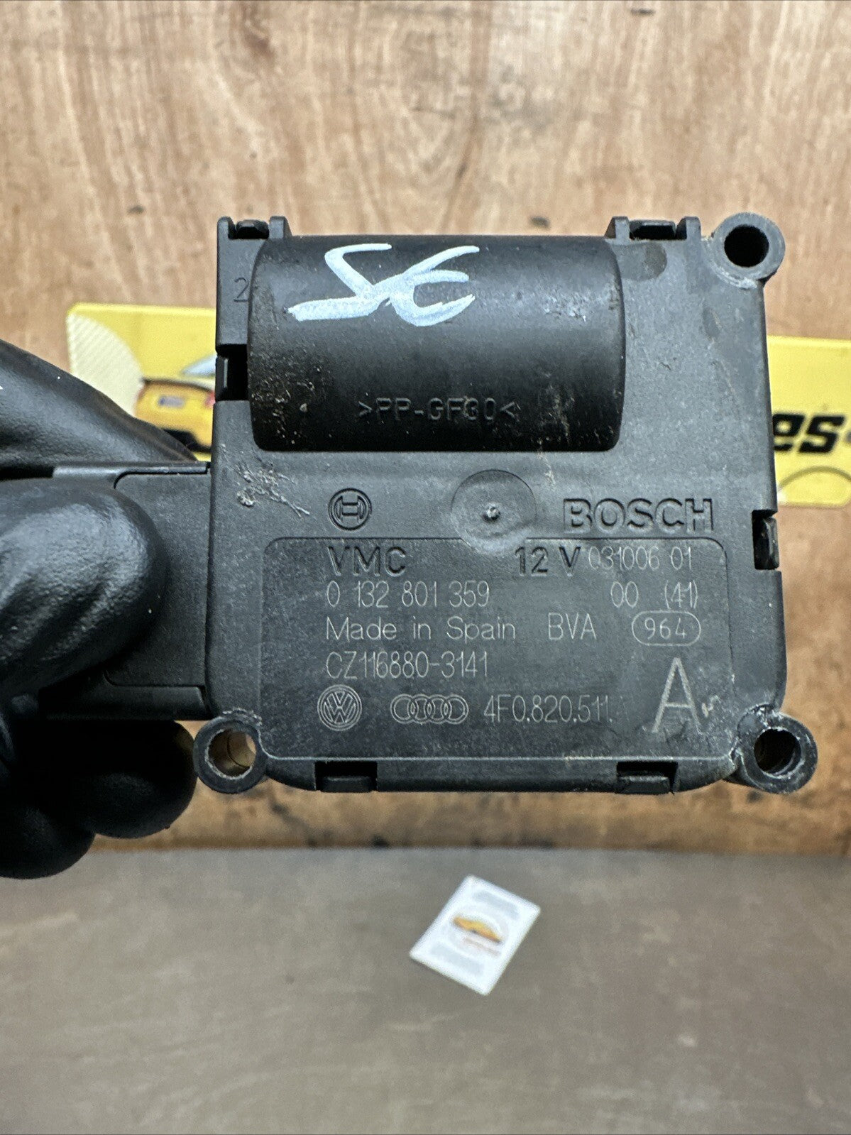 0132801359 AUDI S6 A6 SE E TDI CVT 2009 HEATER FLAP MOTOR ACTUATOR 