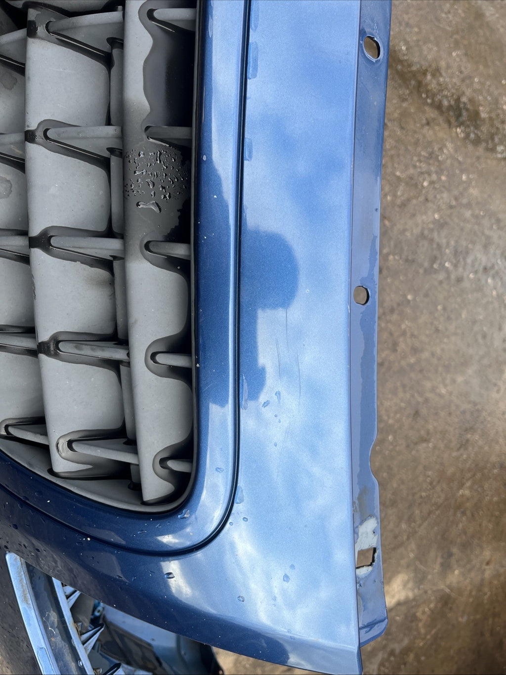 AUDI TT 8n mk1 3.2 V6 COMPLETE FRONT BUMPER + GRILLS WASHER JETS Mauritius Blue