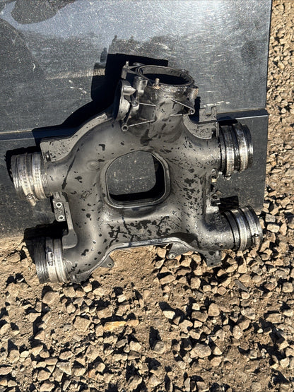 RANGE ROVER L405 4.4 V8 DIESEL INTAKE MANIFOLD AND THROTTLE BODY AH4Q6K770-DB
