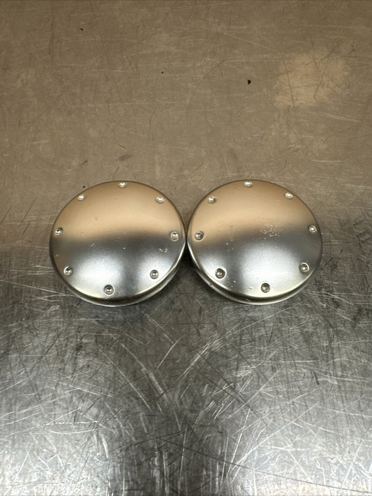 AUDI TT MK1 ALUMINIUM INTERIOR DOOR HANDLE TRIM COVER CAP PAIR Minor Marks