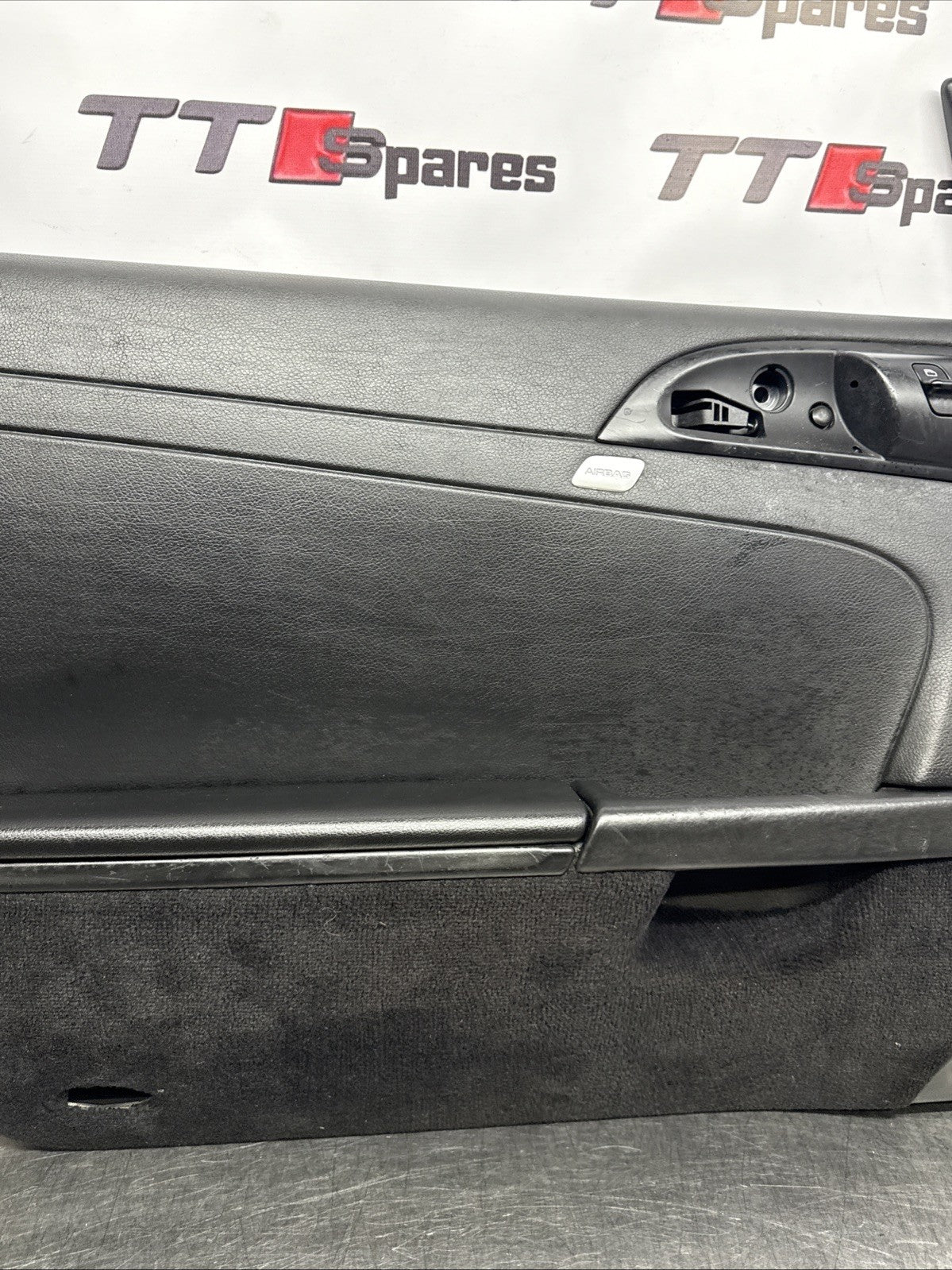 Porsche Boxster Cayman 987 911 997 Passenger Door Card Grey Leather
