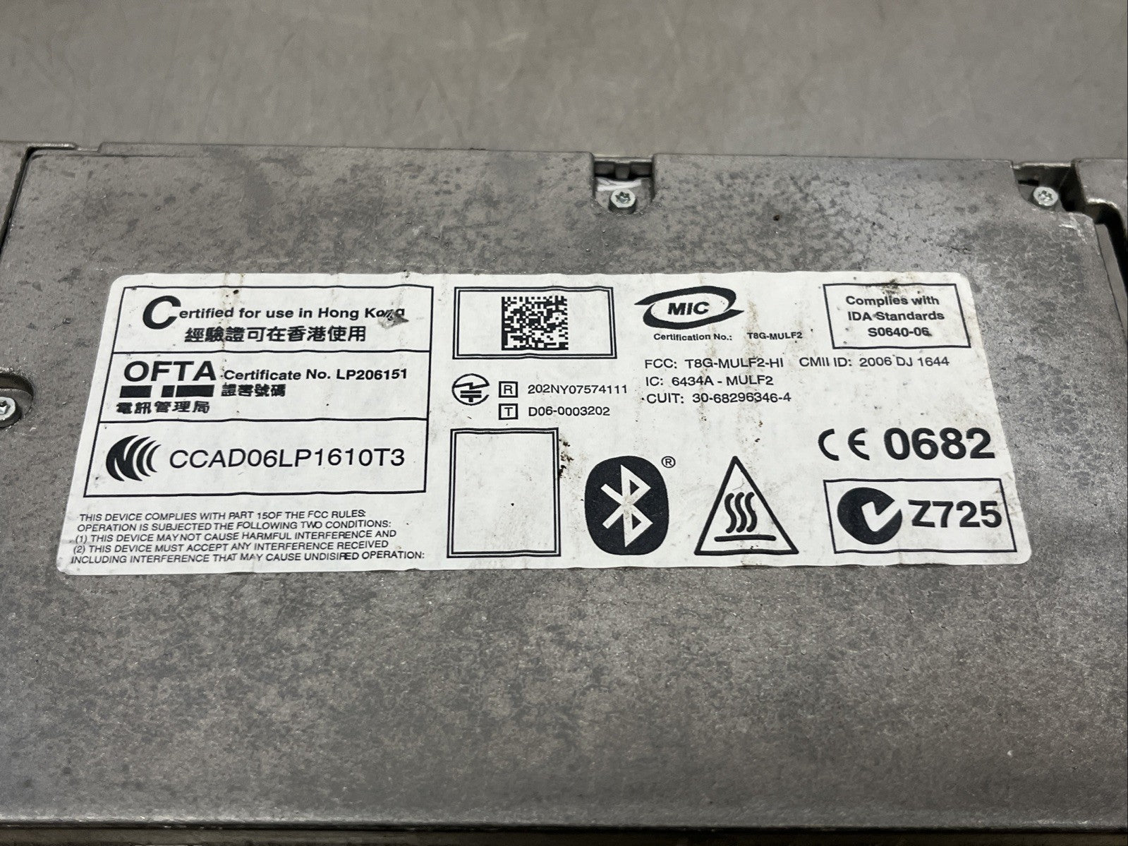 BMW E92 E93 M3 Bluetooth MULF2 High Basis SVS Module Harman/Becker 8410 9187625