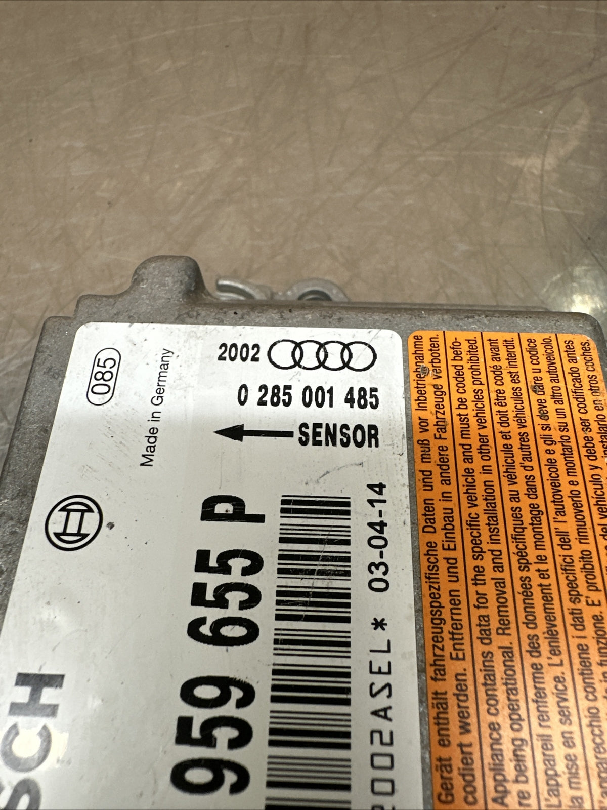 Audi A6 C5 @ir b@g Control Module 4B0959655P