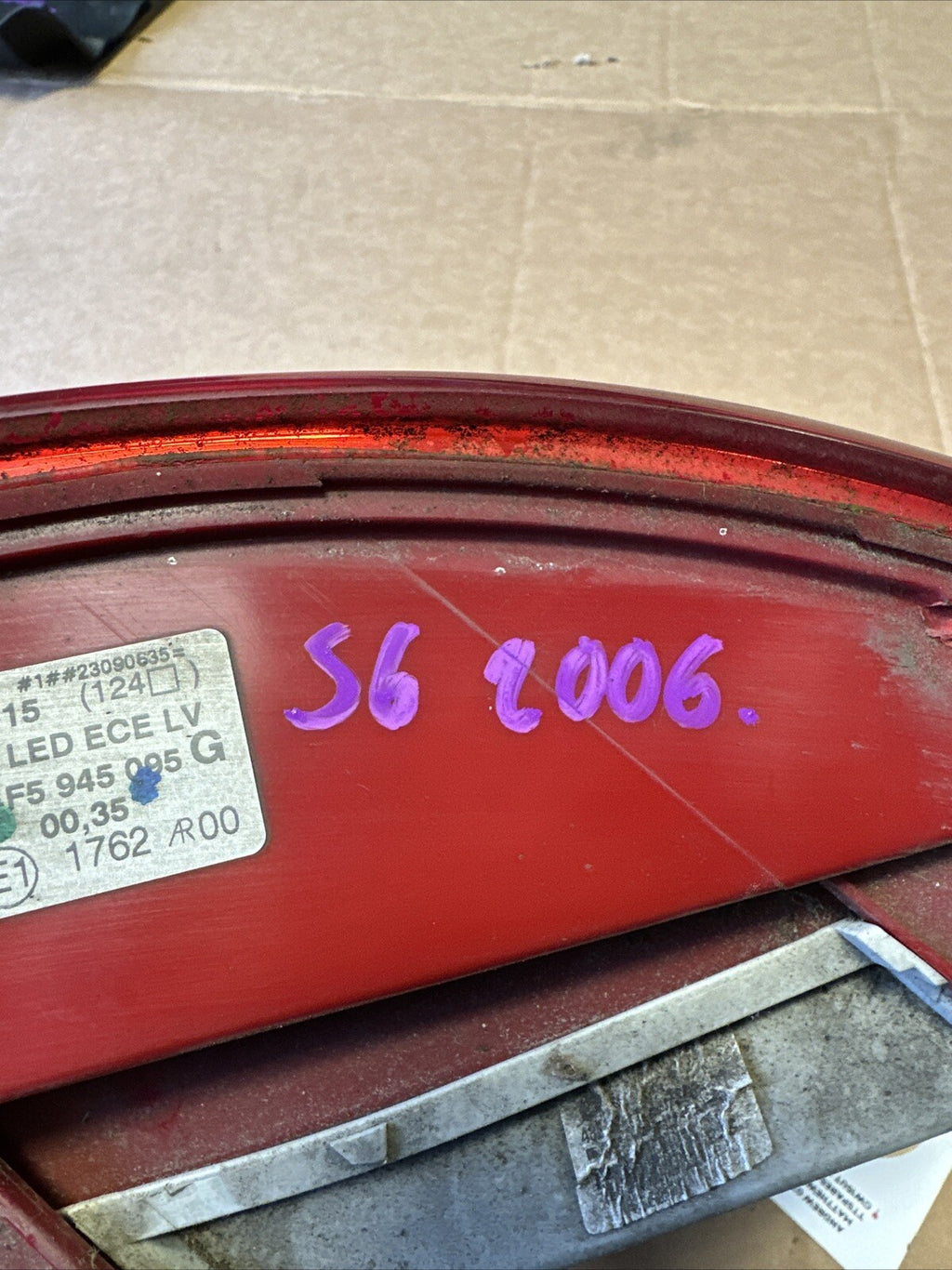 AUDI S6 B6 2005-2009 PASSENGER REAR TAILLIGHT LAMP  