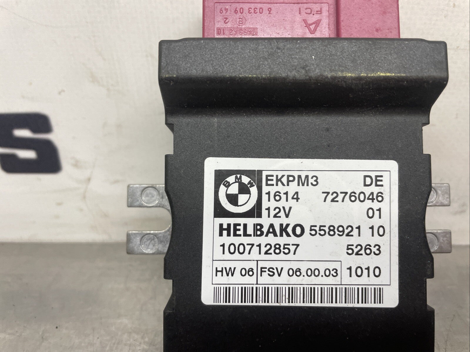 BMW 1 Series E87 Fuel Pump Control Module ECU 7276046