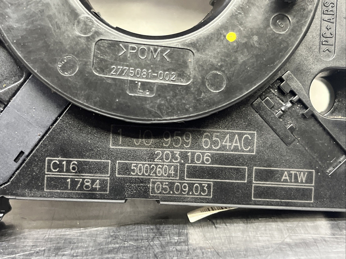 AUDI VW STEERING ANGLE SENSOR AND AIRBAG SLIP RING SQUIB 1J0959654AC