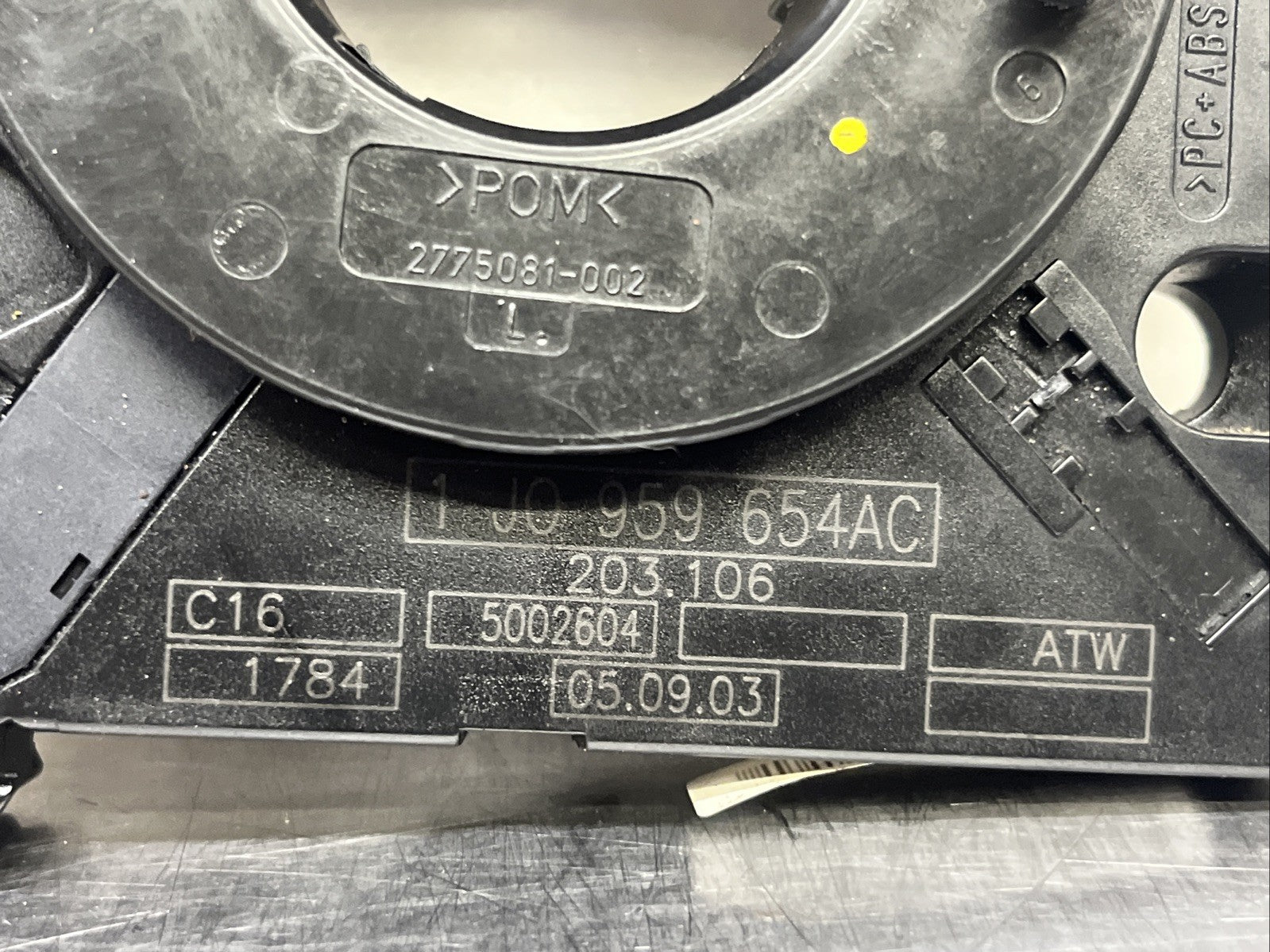 AUDI VW STEERING ANGLE SENSOR AND AIRBAG SLIP RING SQUIB 1J0959654AC