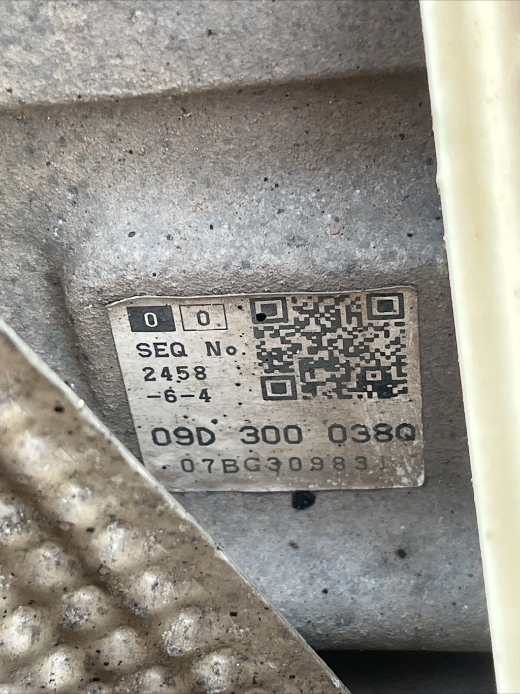 Audi Q7 4L 2007 6 Speed Automatic Gearbox Transmission Type Code JXX 09D300038Q