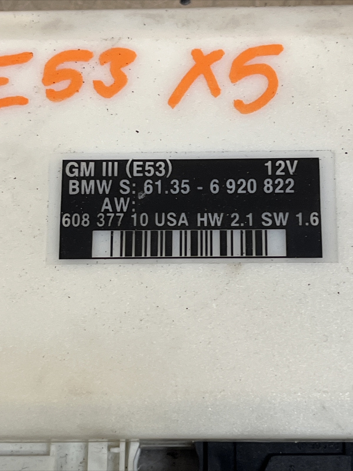 BMW X5 E53 2002 Central body control module 61356920822 30day Warranty