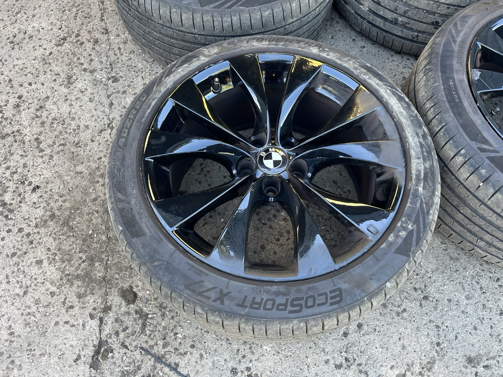 Genuine BMW X5 227M 20" Alloy Wheels E70 E53 Gloss Black SET OF FOUR F15 F16