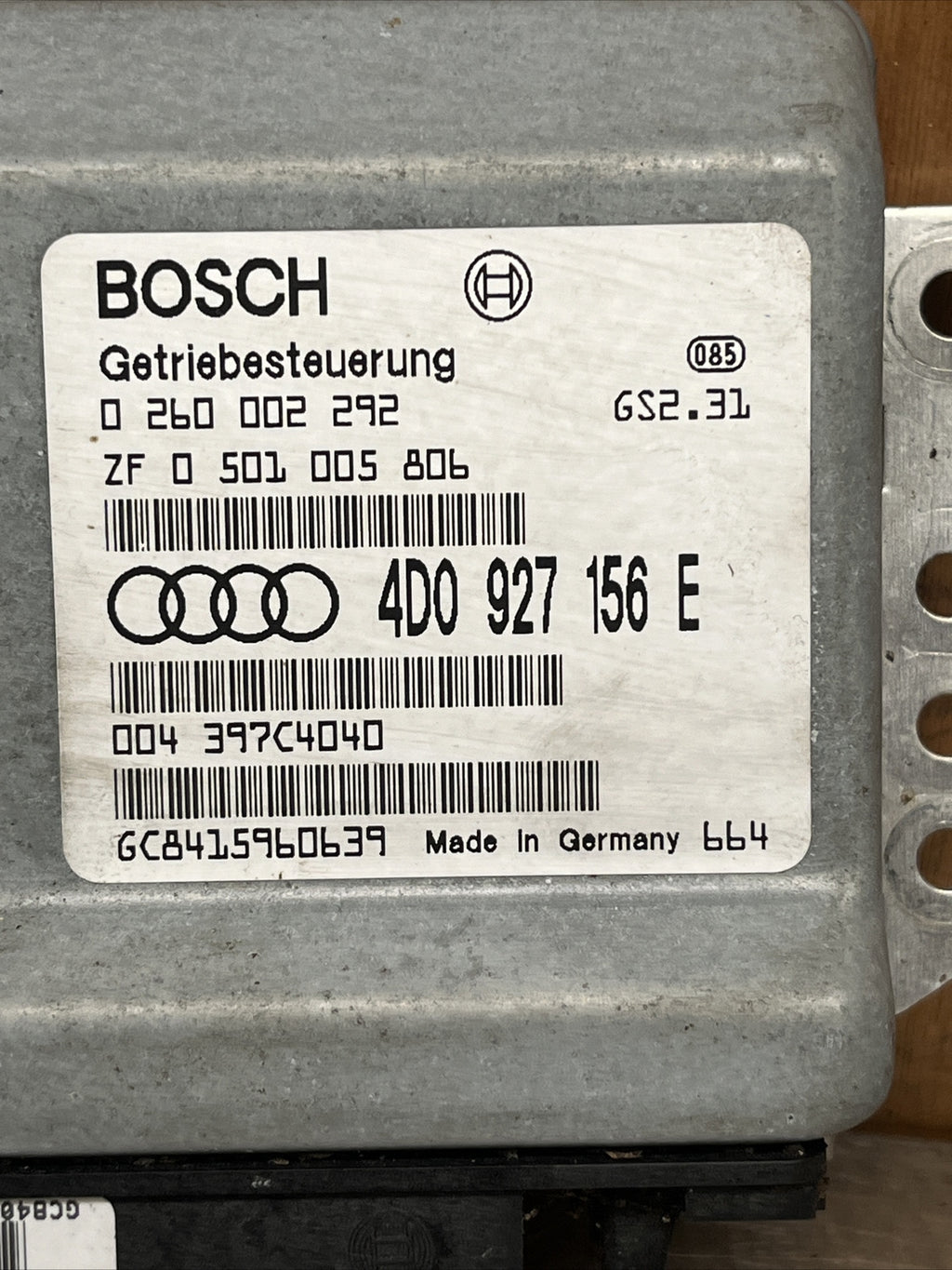 Audi A8 D2 Automatic Gearbox Controller 4D0927156E