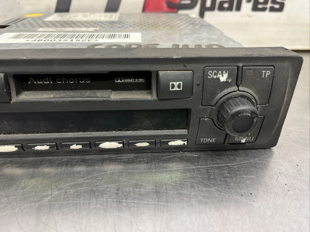 4B0035152C 2003 Audi TT Radio Stereo Cassette Player Head Unit With Code