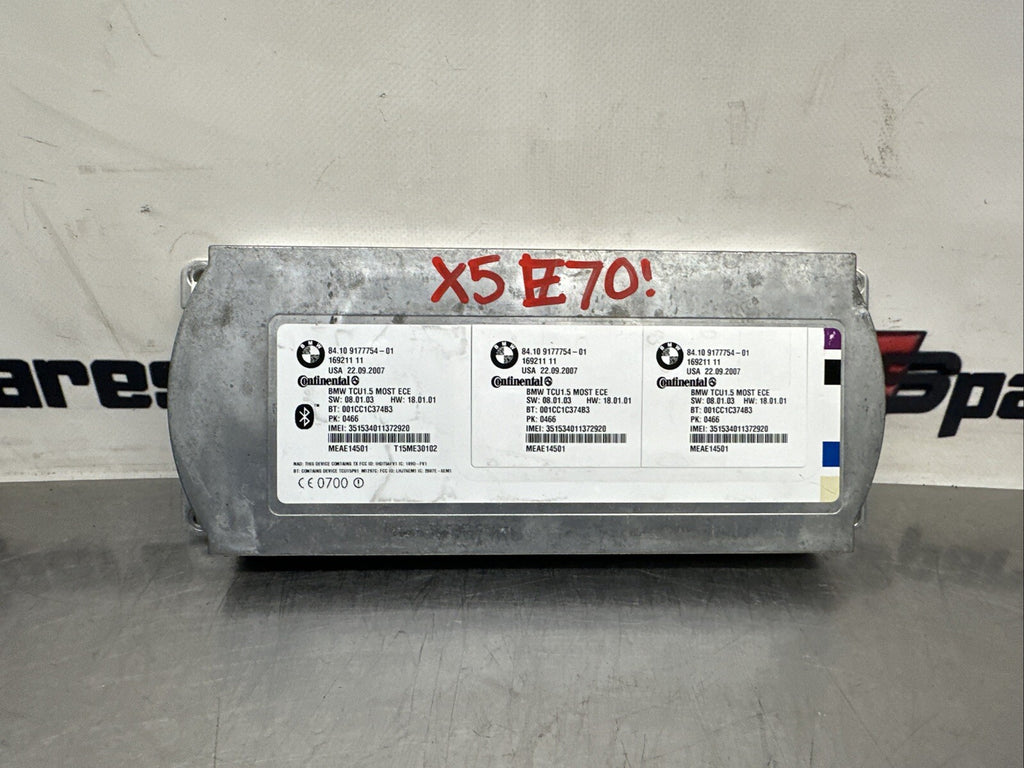 9177754 BMW X5 E70 BLUETOOTH CONTROL MODULE UNIT 