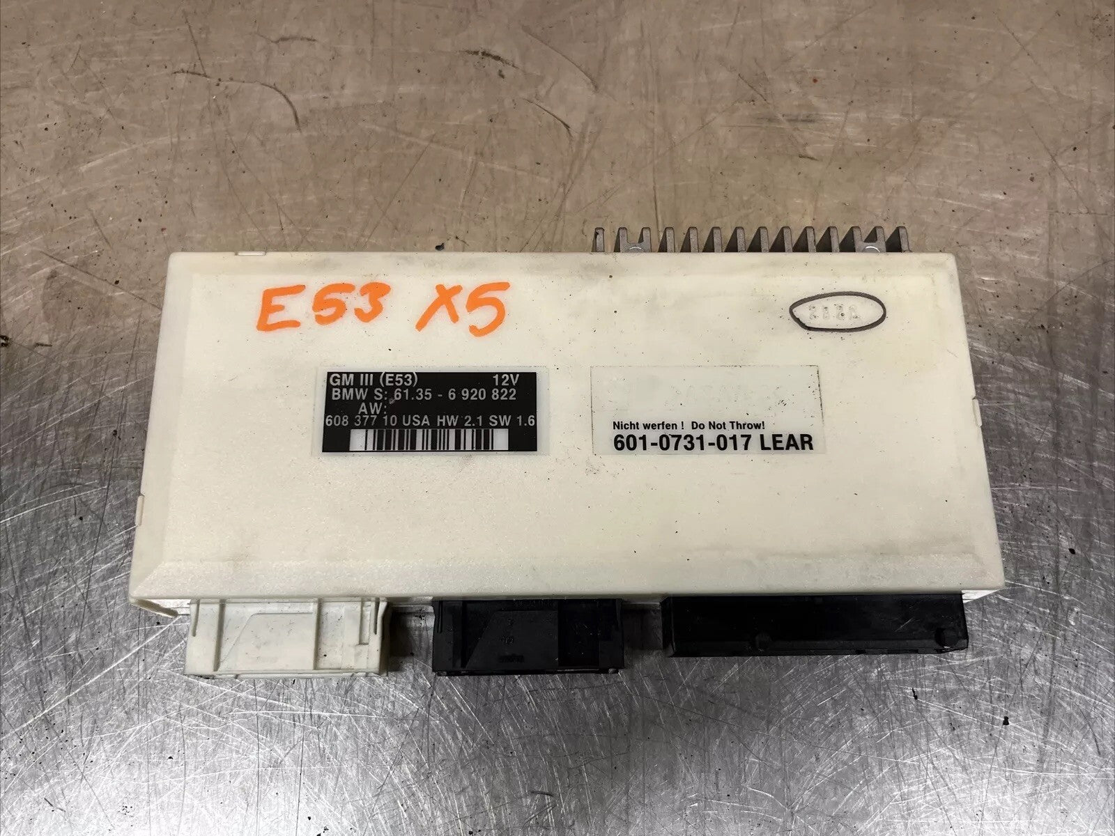 BMW X5 E53 2002 Central body control module 61356920822 30day Warranty