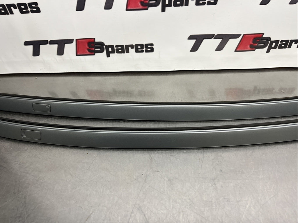 AUDI TT MK1 8N 98-06 COUPE PAIR ROOF GUTTER TRIMS RAILS AVUS SILVER VGC
