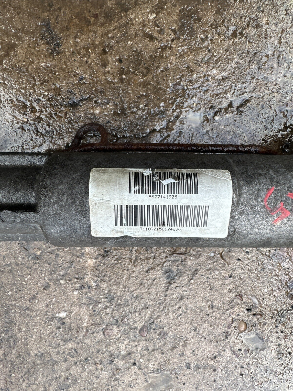 2007 BMW X5 E70 POWER STEERING RACK 3.0D P677141905