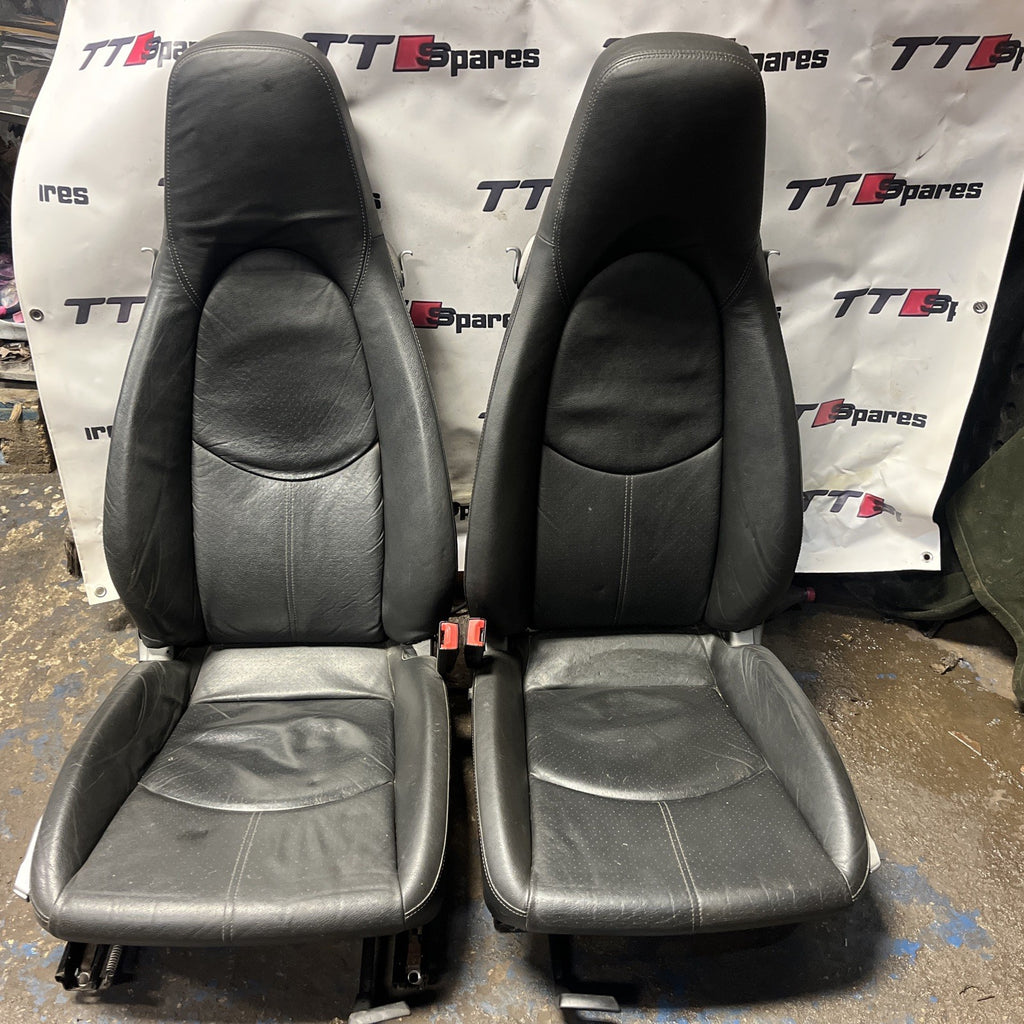 PAIR OF 2005-2013 987 987.2 PORSCHE CAYMAN BOXTER WING BACK FRONT SEATS 2 DOOR