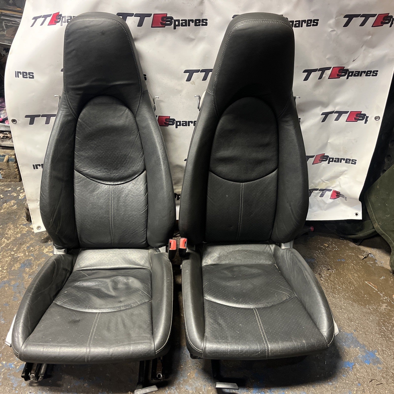 PAIR OF 2005-2013 987 987.2 PORSCHE CAYMAN BOXTER WING BACK FRONT SEATS 2 DOOR