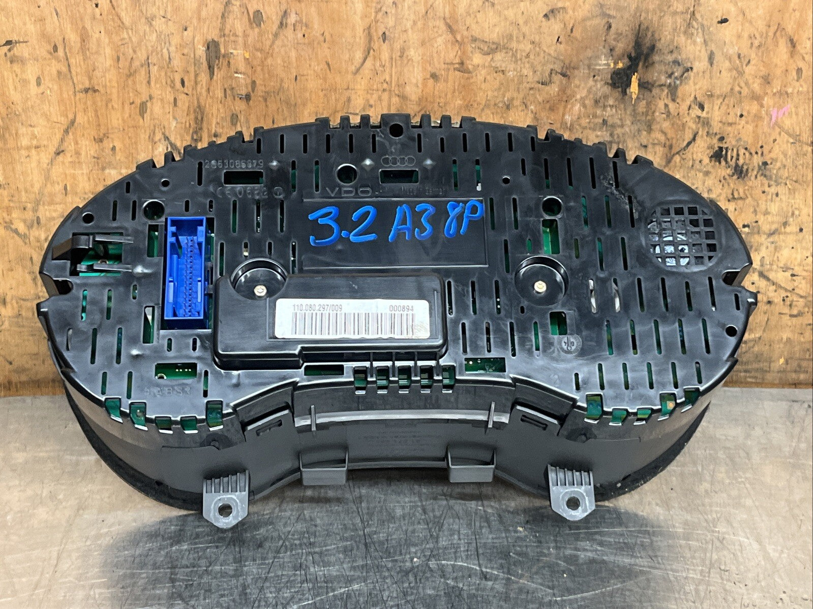 AUDI A3 8P 3.2 V6 SPEEDO CLOCKS INSTRUMENT CLUSTER ♻️ 8P0920980Q FREE P&P
