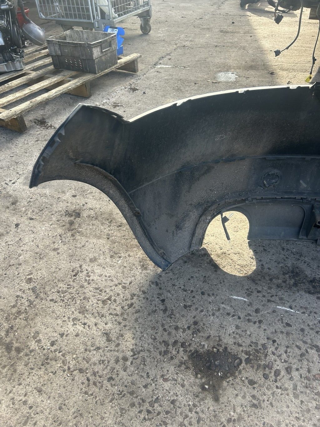 2006-2014 AUDI TT MK2 COMPLETE REAR BUMPER IN MORO BLUE PEARL   COMPLETE