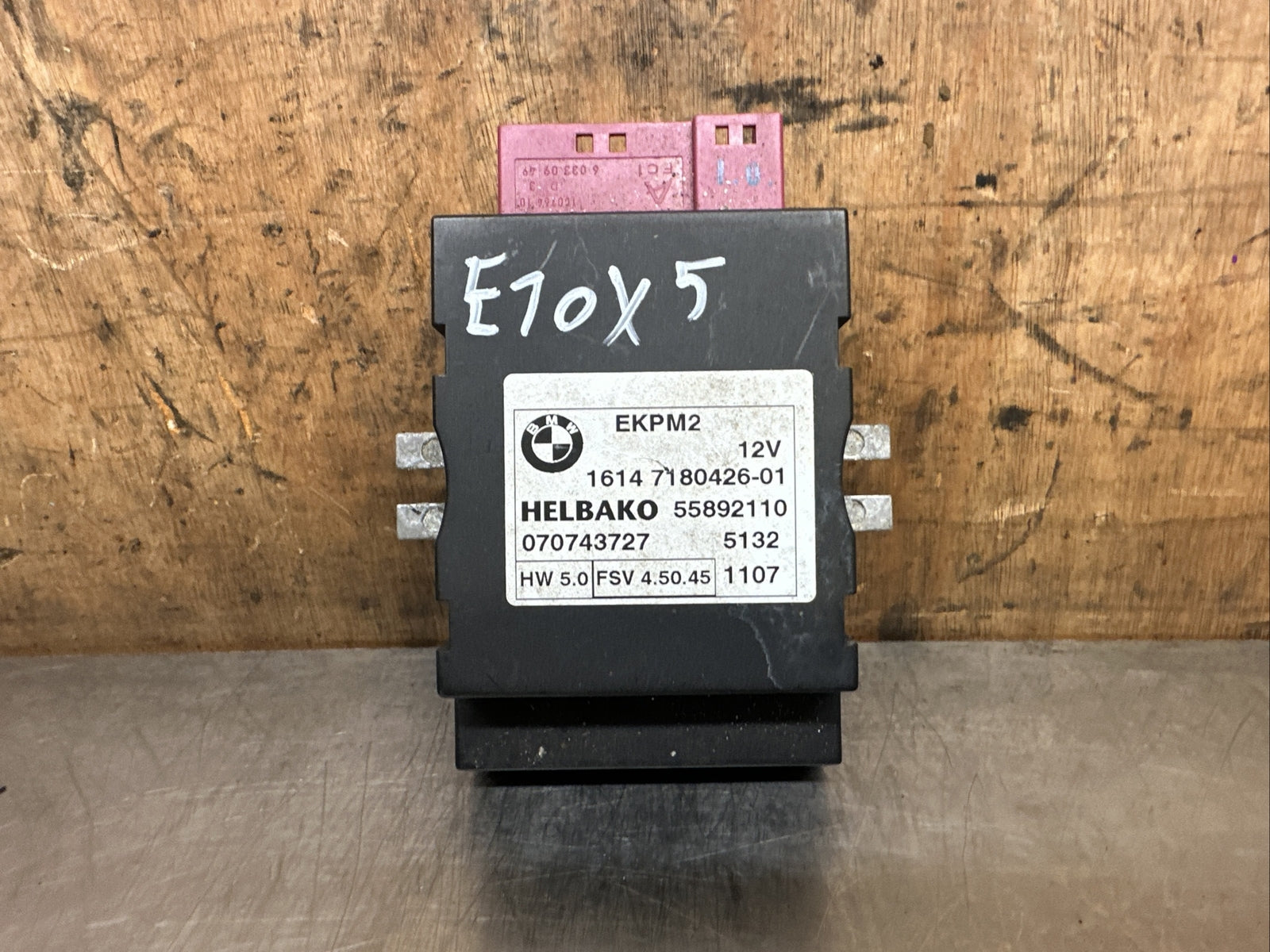 BMW E70 X5 2007 Control Unit Sensor Fuel Pump ECU 7180426