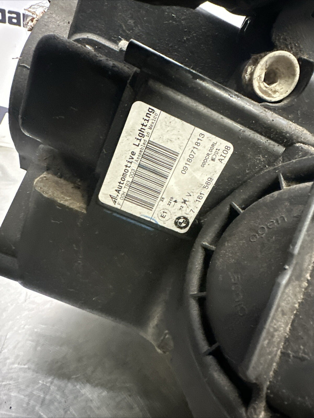 7161589 BMW X5 FRONT HEADLIGHT LEFT PASSENGER SIDE XENON E70 2008 