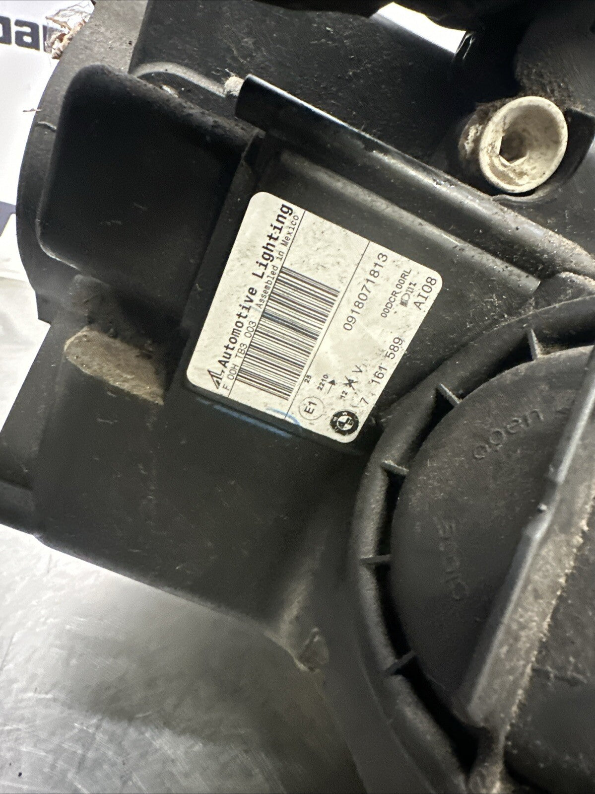 7161589 BMW X5 FRONT HEADLIGHT LEFT PASSENGER SIDE XENON E70 2008 