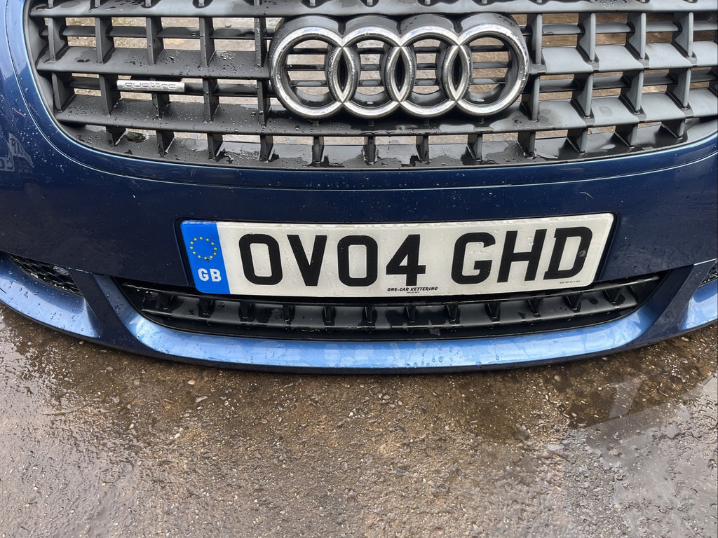 AUDI TT 8n mk1 3.2 V6 COMPLETE FRONT BUMPER + GRILLS WASHER JETS Mauritius Blue