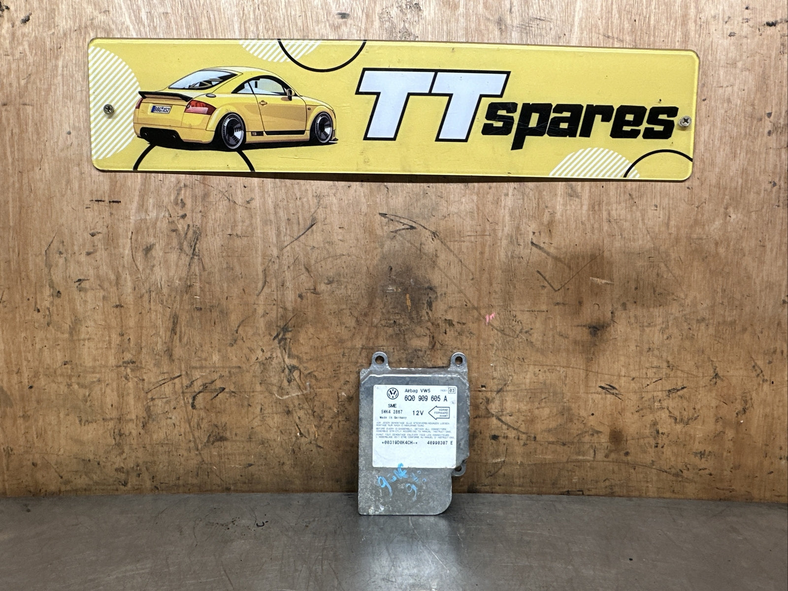 6Q0909605A 2000 VOLKSWAGEN GOLF AIR SRS BAG CONTROL MODULE
