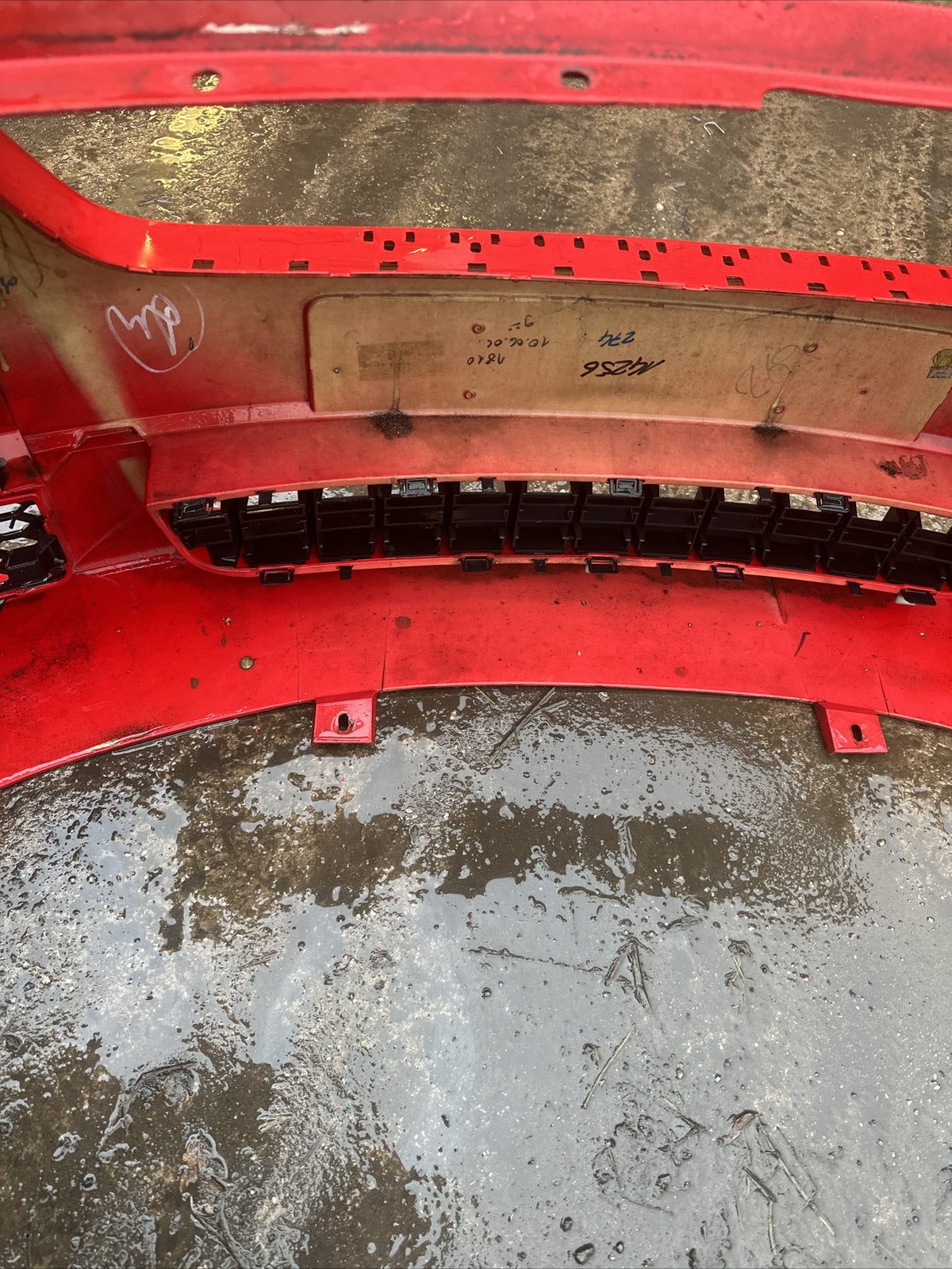 AUDI TT 8n mk1 3.2 V6 COMPLETE FRONT BUMPER + LOWER GRILLS WASHER JETS RED