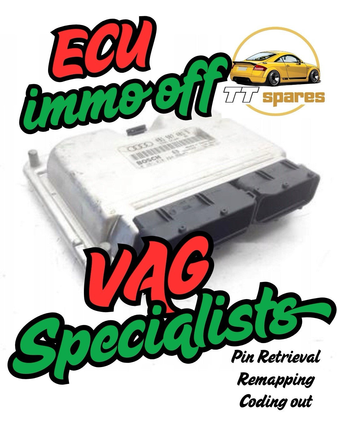 Audi TT / S3 / Skoda / Seat / Vw Immo Off Service / Pin Retrieval ME7.1 ME7.5