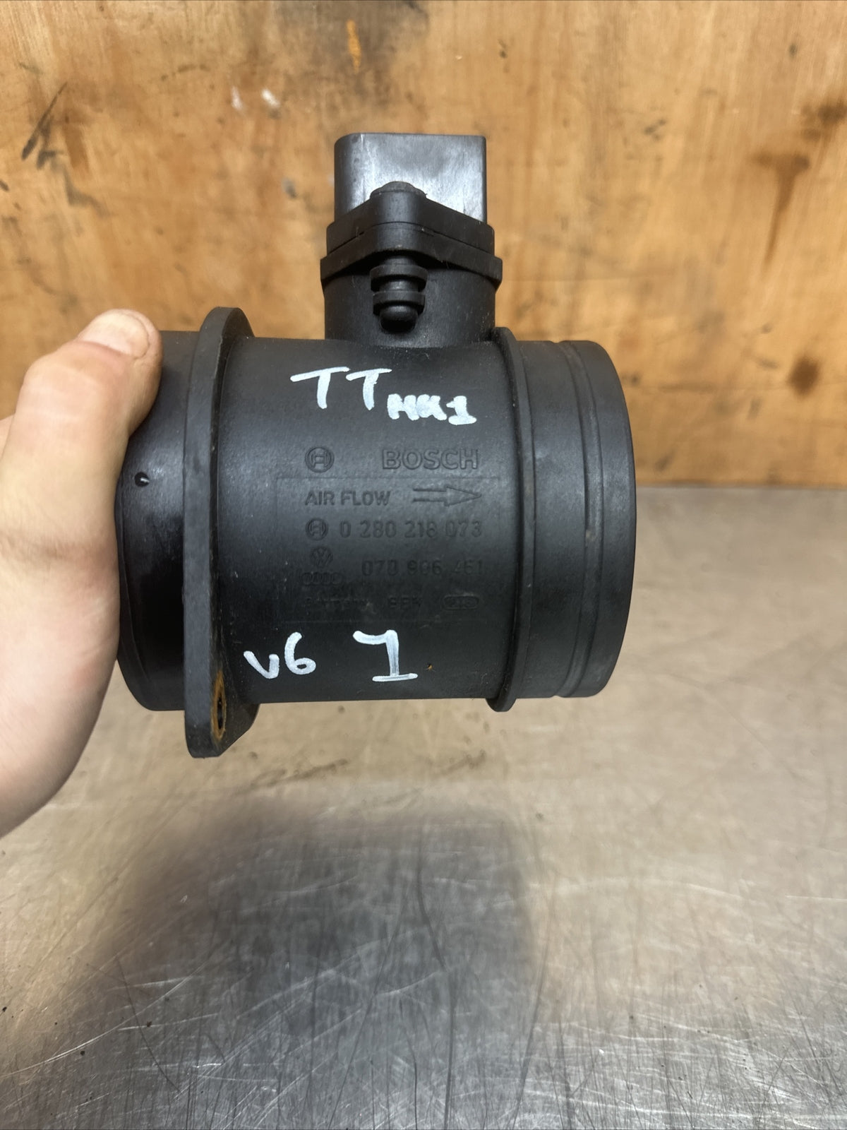 07d906461 AUDI TT 8N V6 BHE MASS AIR FLOW SENSOR MAF MODULE 3.2 MK1