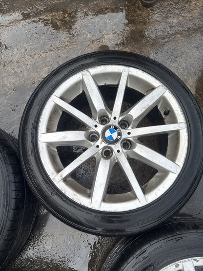 BMW E90 E91 Silver Light Alloy WHEELS Rim 17" STAGGERED 8j + 8.5j