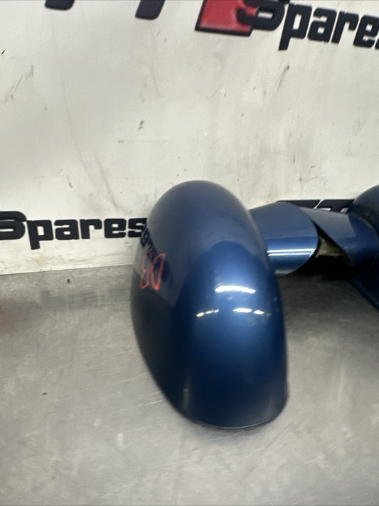 Audi TT Mk1 Wing Mirrors Pair In Good Condition DENIUM Blue OEM Genuine