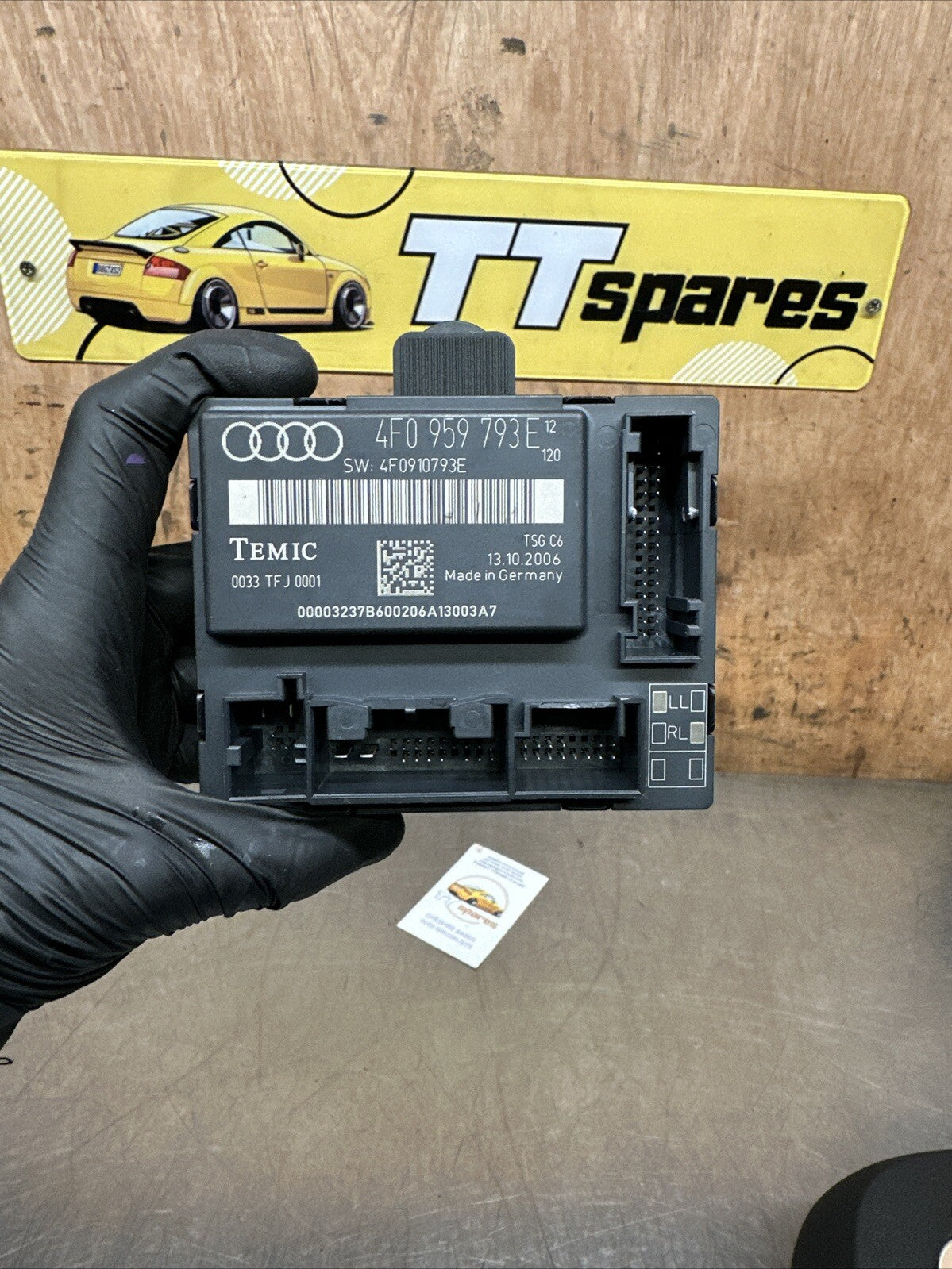 4F0959793E AUDI S6 A6 C6 4F (2005   2011) DRIVERS FRONT DOOR CONTROL MODULE 