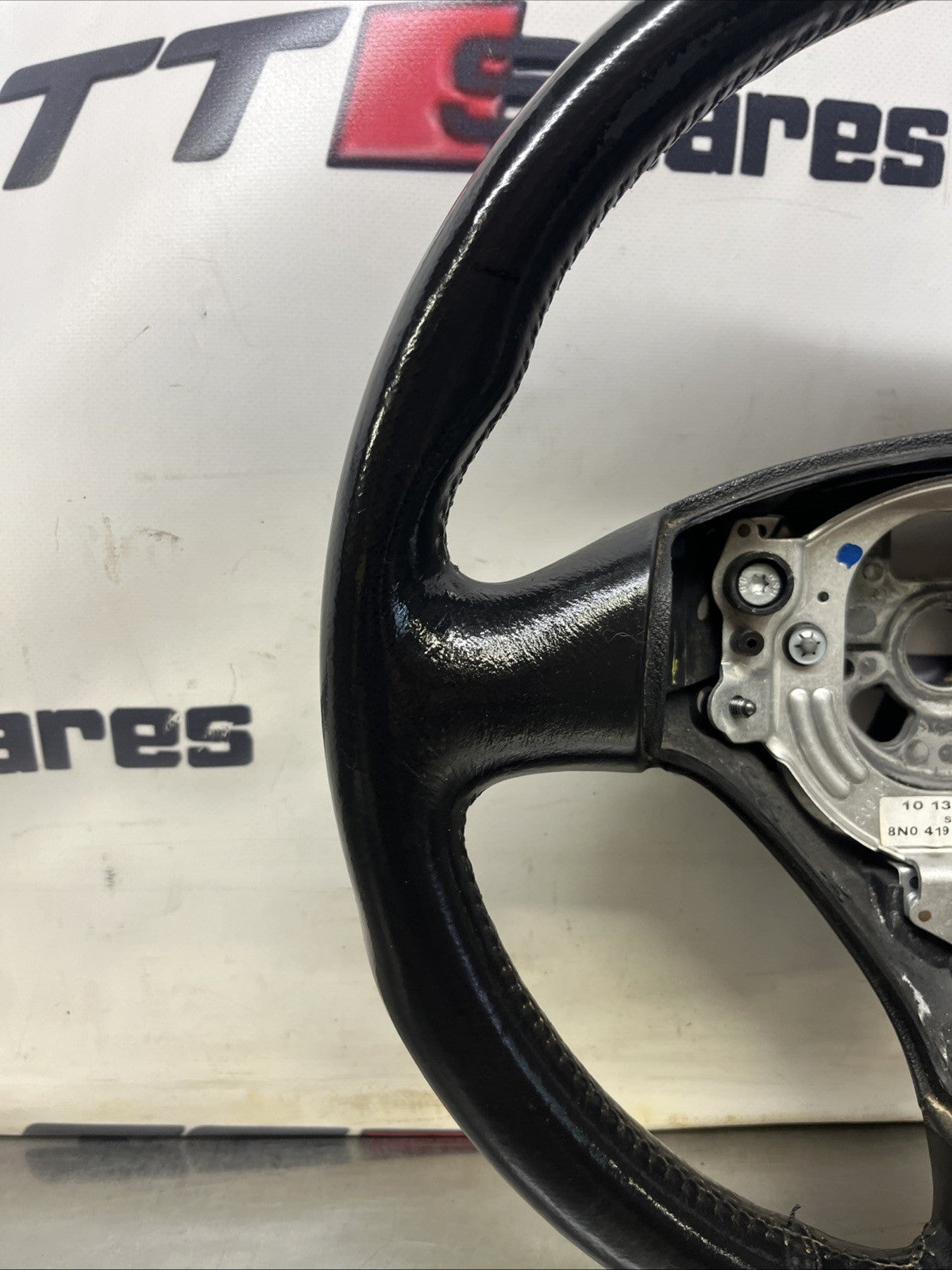 AUDI TT MK1 8N BLACK LEATHER STEERING WHEEL 8N0419091B 25D