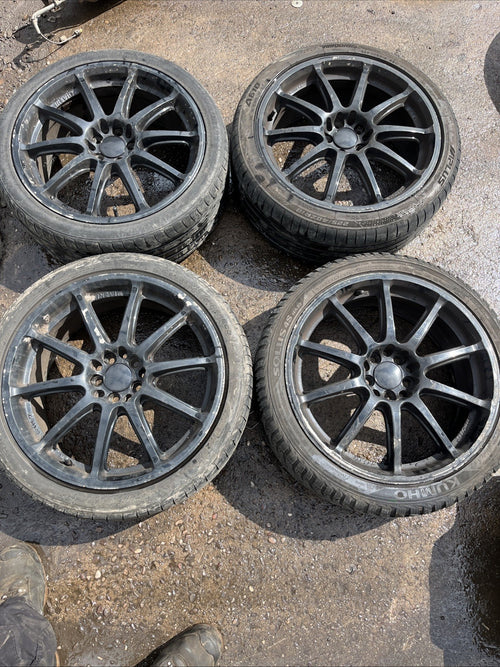 5x100 Tarmac 18 Alloys Mk1 TT . Mk4 Golf 225 40 18